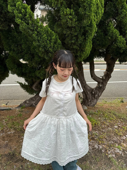 ＜IT2242408＞　コットンレースチュニック