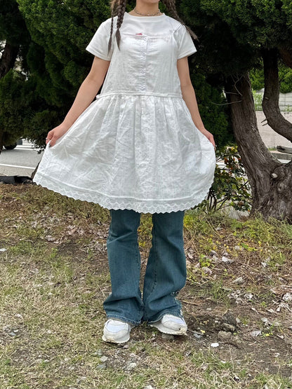 ＜IT2242408＞　コットンレースチュニック