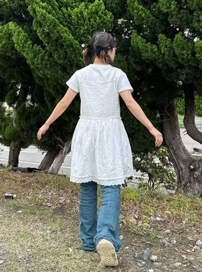 ＜IT2242408＞　コットンレースチュニック