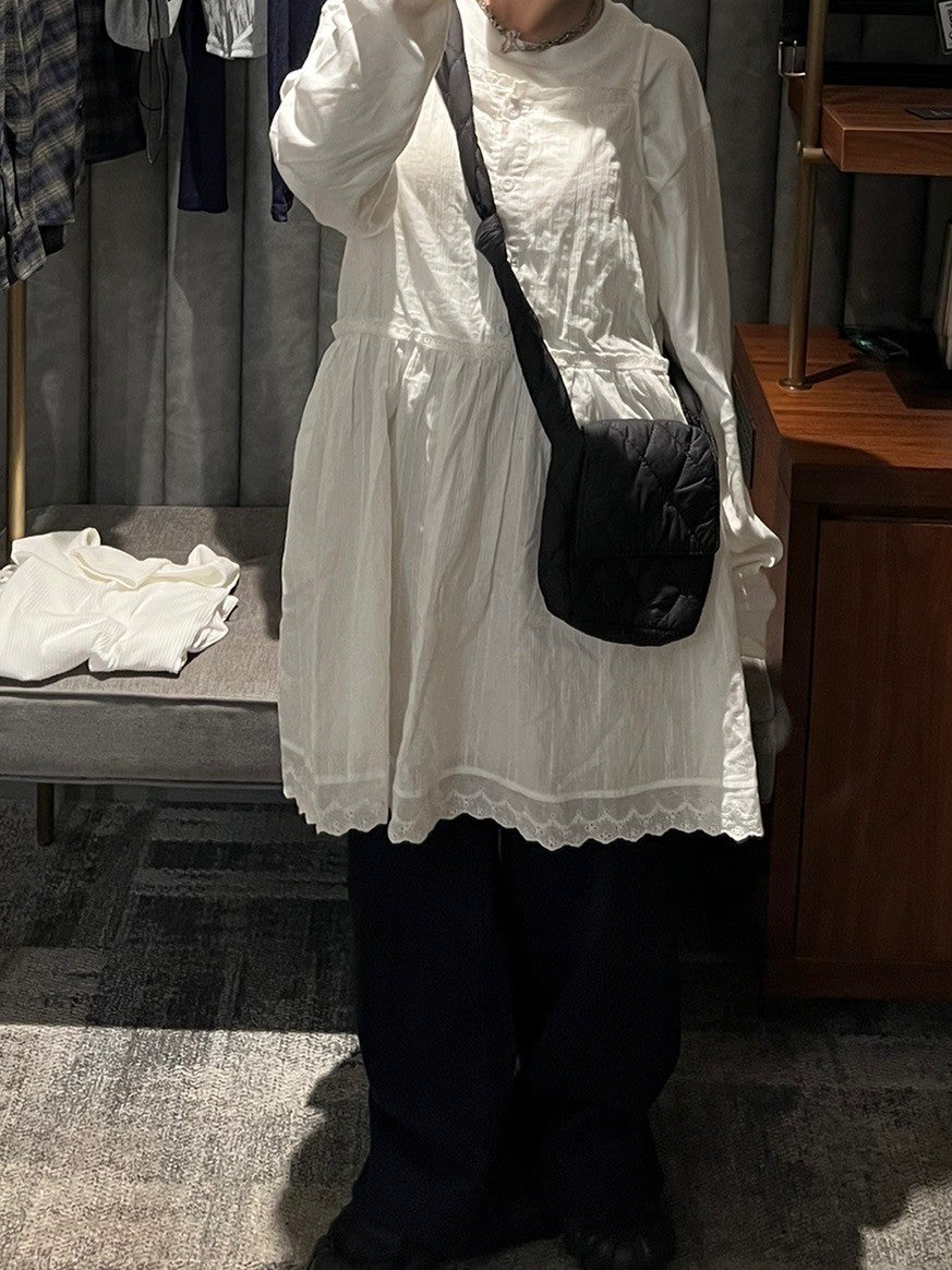 ＜IT2242408＞　コットンレースチュニック