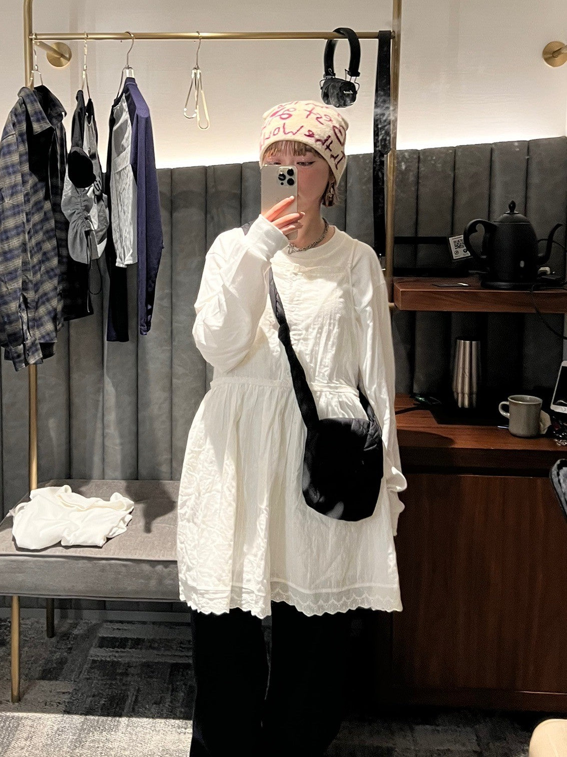 ＜IT2242408＞　コットンレースチュニック