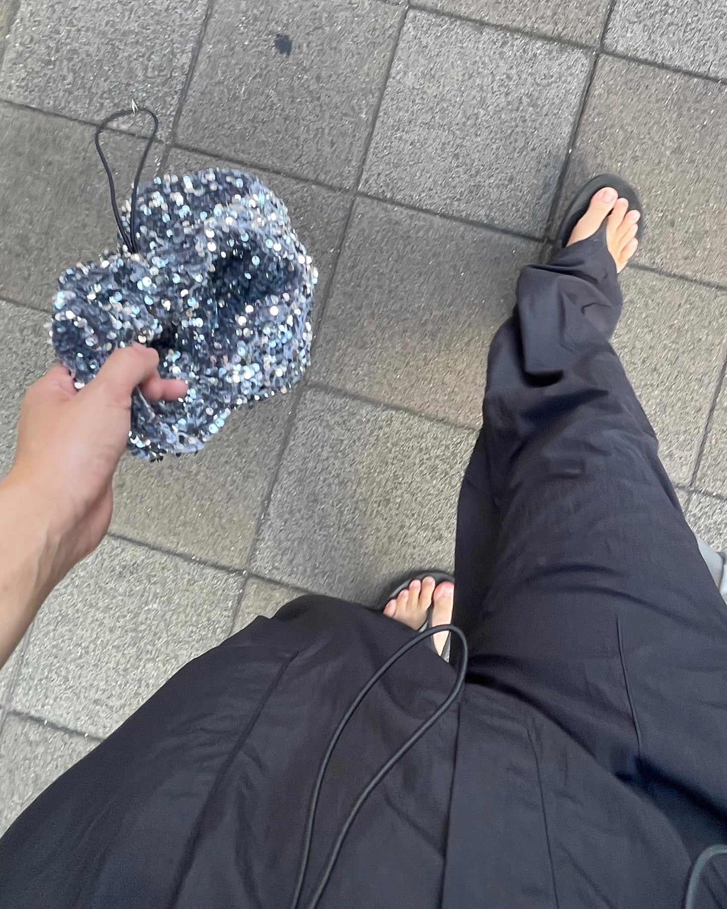 ＜LT1233116＞　スパンコールバッグ