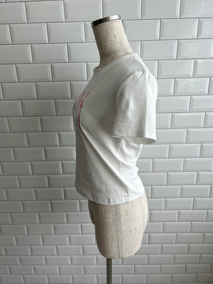 ＜SL2242610＞　リボンクロップドTシャツ