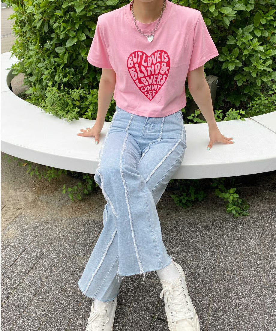 ※残りわずか!＜SL2222767＞　Heart logo short T