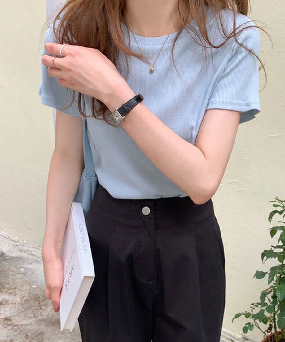 ＜SL2221665＞　カラーリブTシャツ