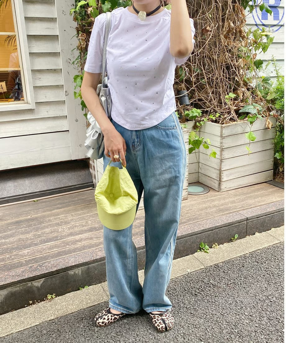 ♥＜SL2233604＞　ビジューTシャツ