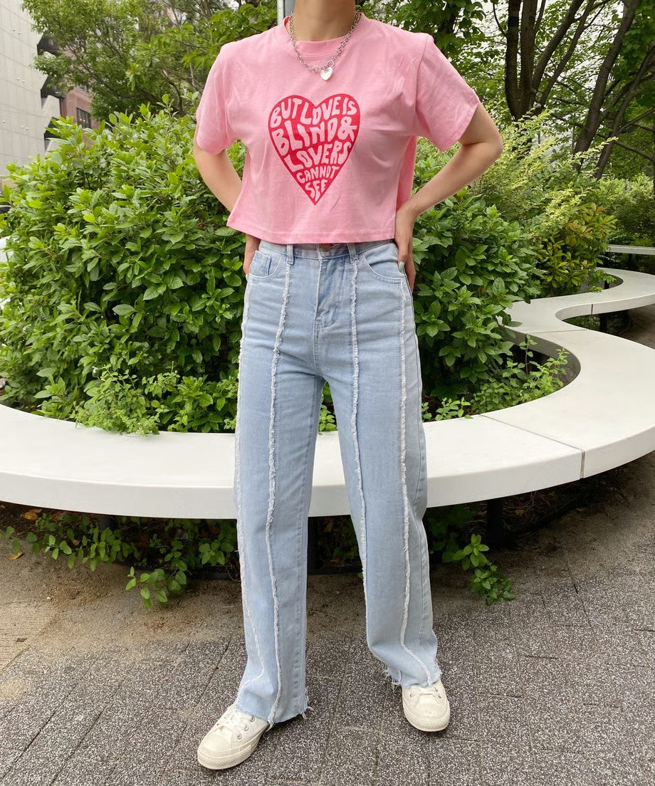 ※残りわずか!＜SL2222767＞　Heart logo short T