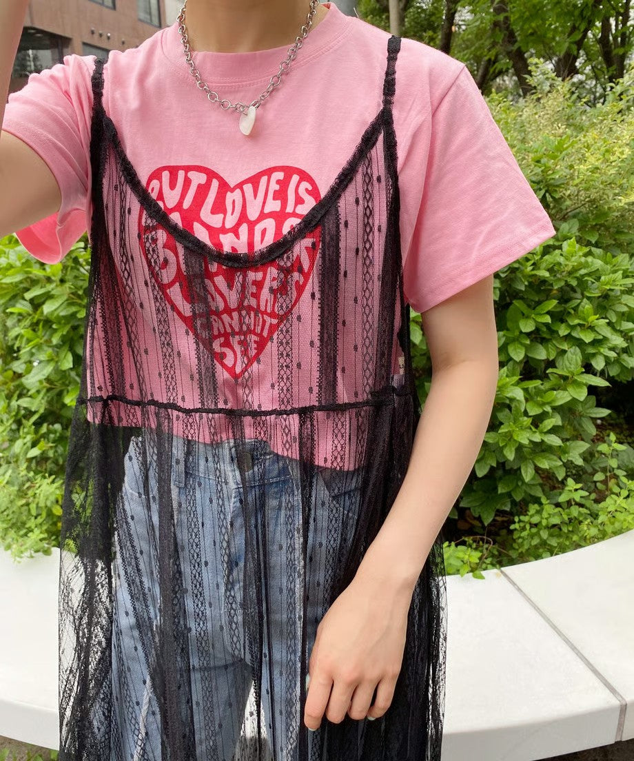 ※残りわずか!＜SL2222767＞　Heart logo short T