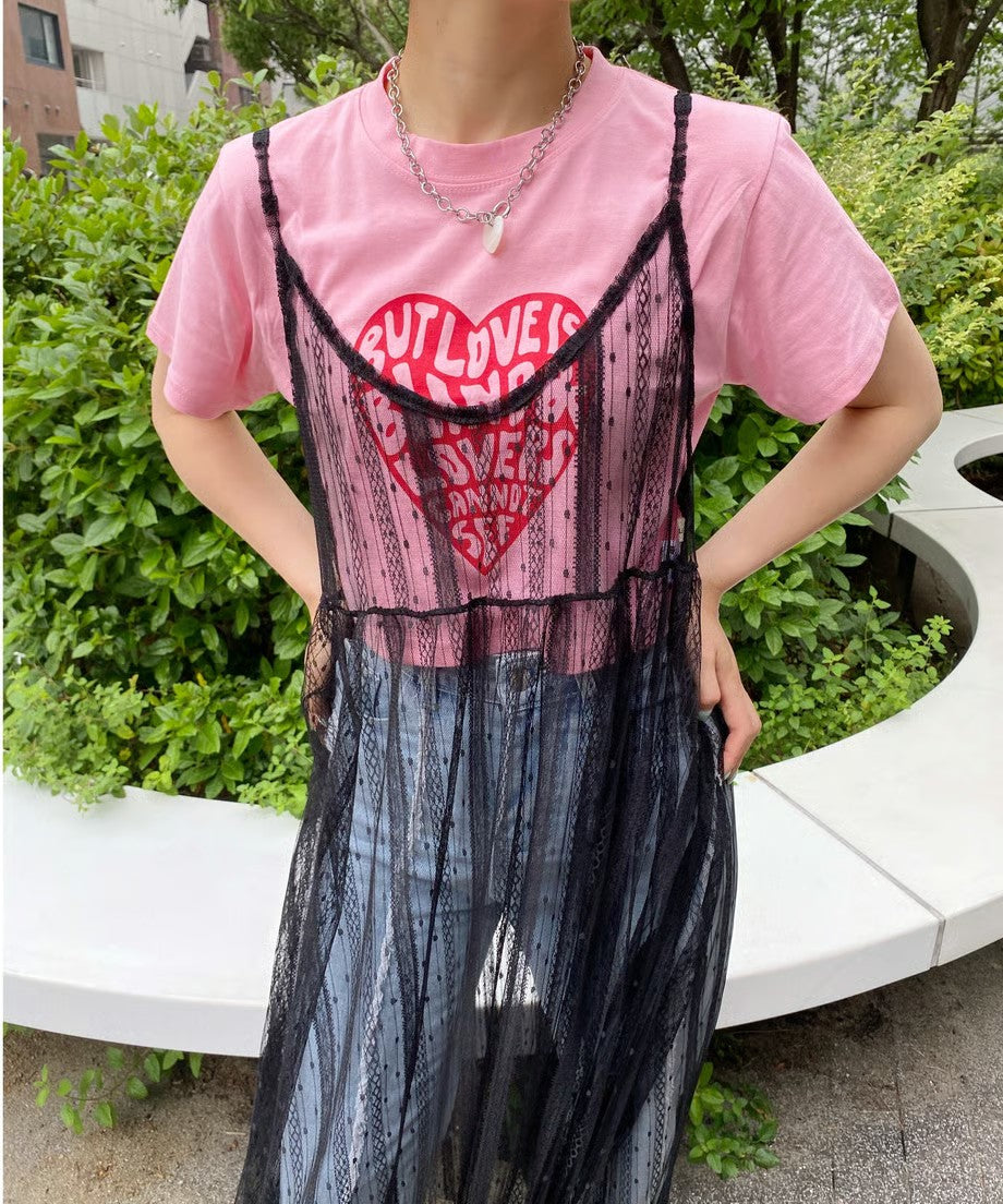 ※残りわずか!＜SL2222767＞　Heart logo short T