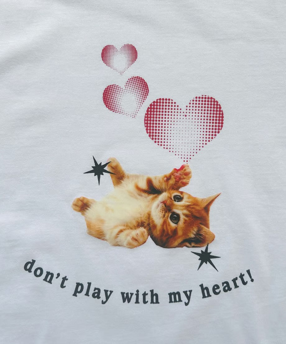 ＜SL2233613＞　ネコハートTシャツ