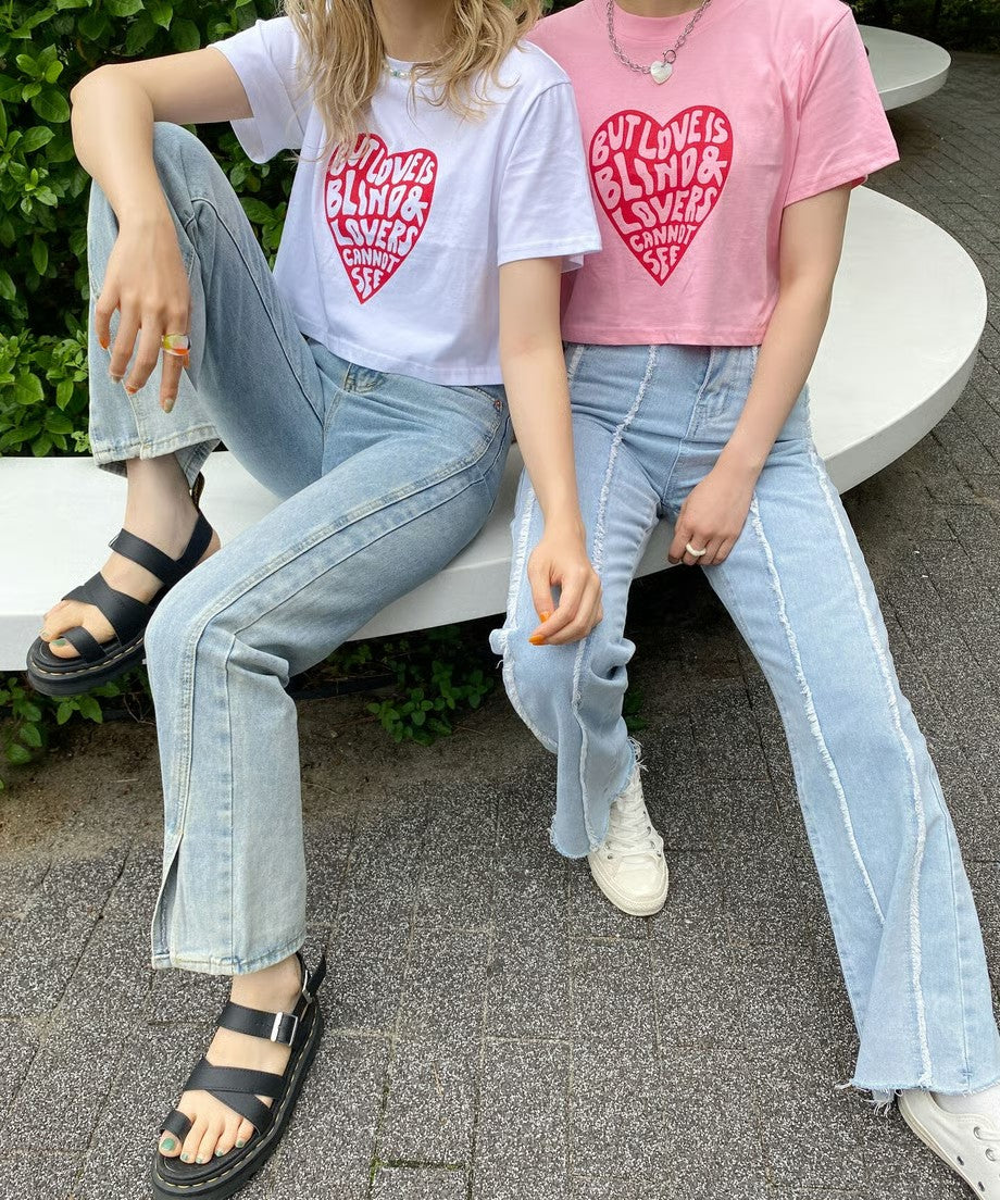 ※残りわずか!＜SL2222767＞　Heart logo short T