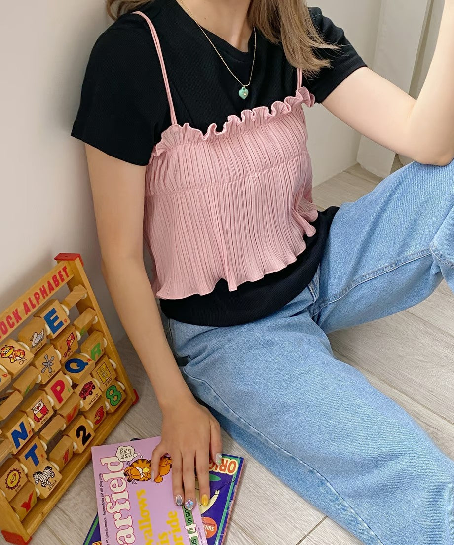 ＜SL2221665＞　カラーリブTシャツ