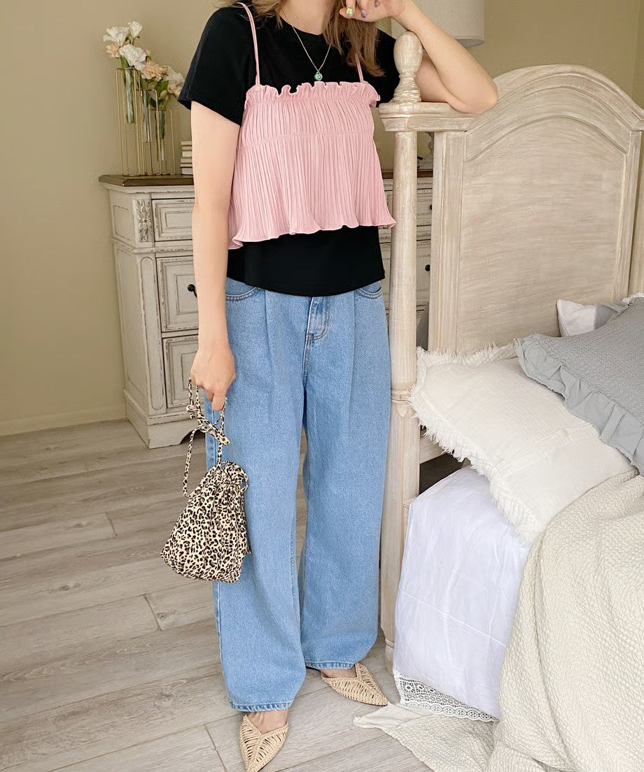 ＜SL2221665＞　カラーリブTシャツ