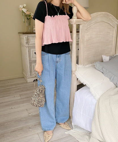 ＜SL2221665＞　カラーリブTシャツ