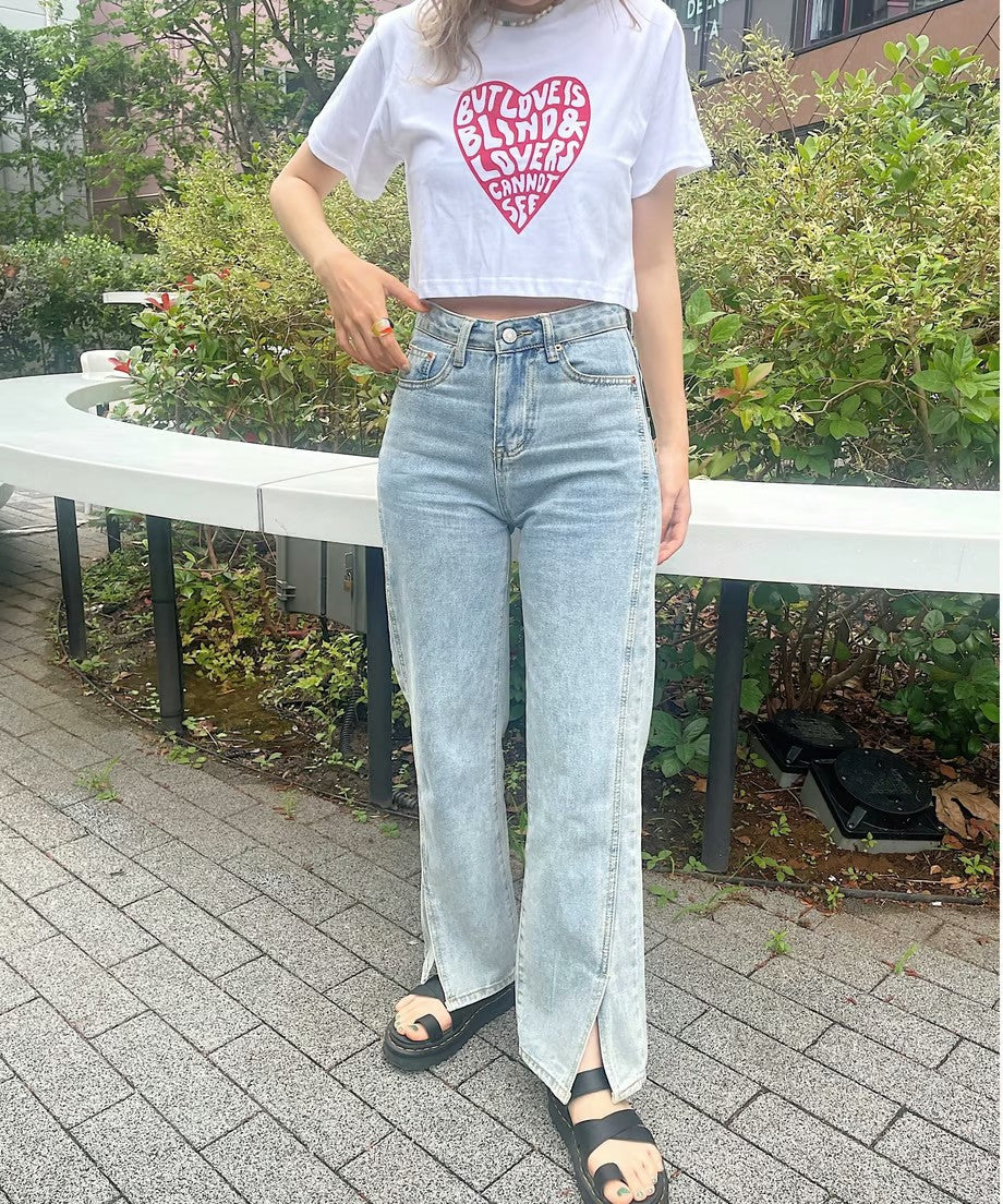 ※残りわずか!＜SL2222767＞　Heart logo short T