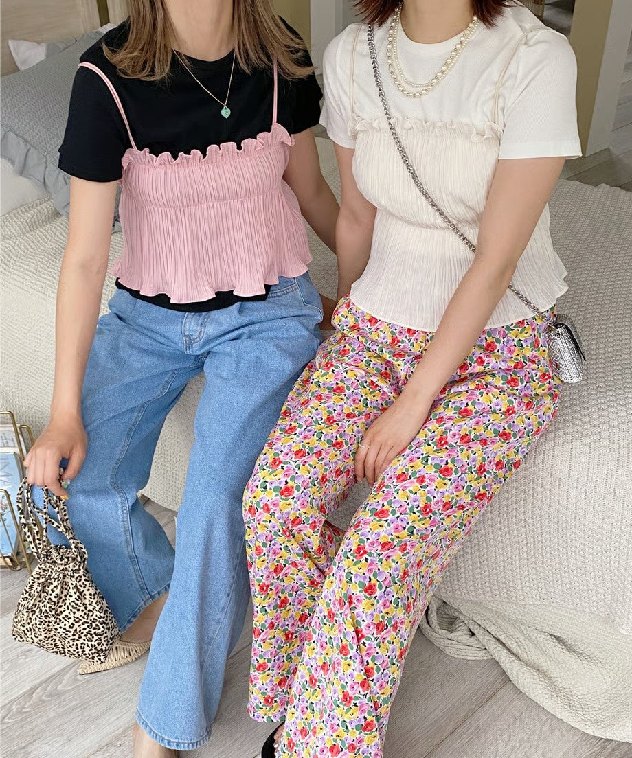 ＜SL2221665＞　カラーリブTシャツ