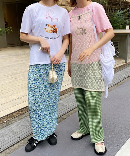 ＜SL2233613＞　ネコハートTシャツ