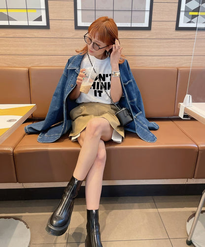 ※残りわずか! ＜AN2231430＞　フロッキーロゴTシャツ