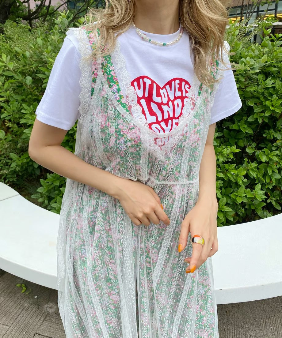 ※残りわずか!＜SL2222767＞　Heart logo short T