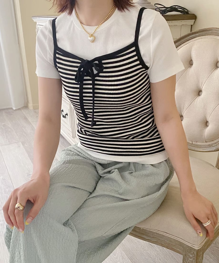 ＜SL2221665＞　カラーリブTシャツ