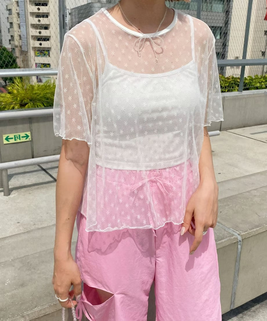 ＜SL2233624＞　チュールメロウTシャツ