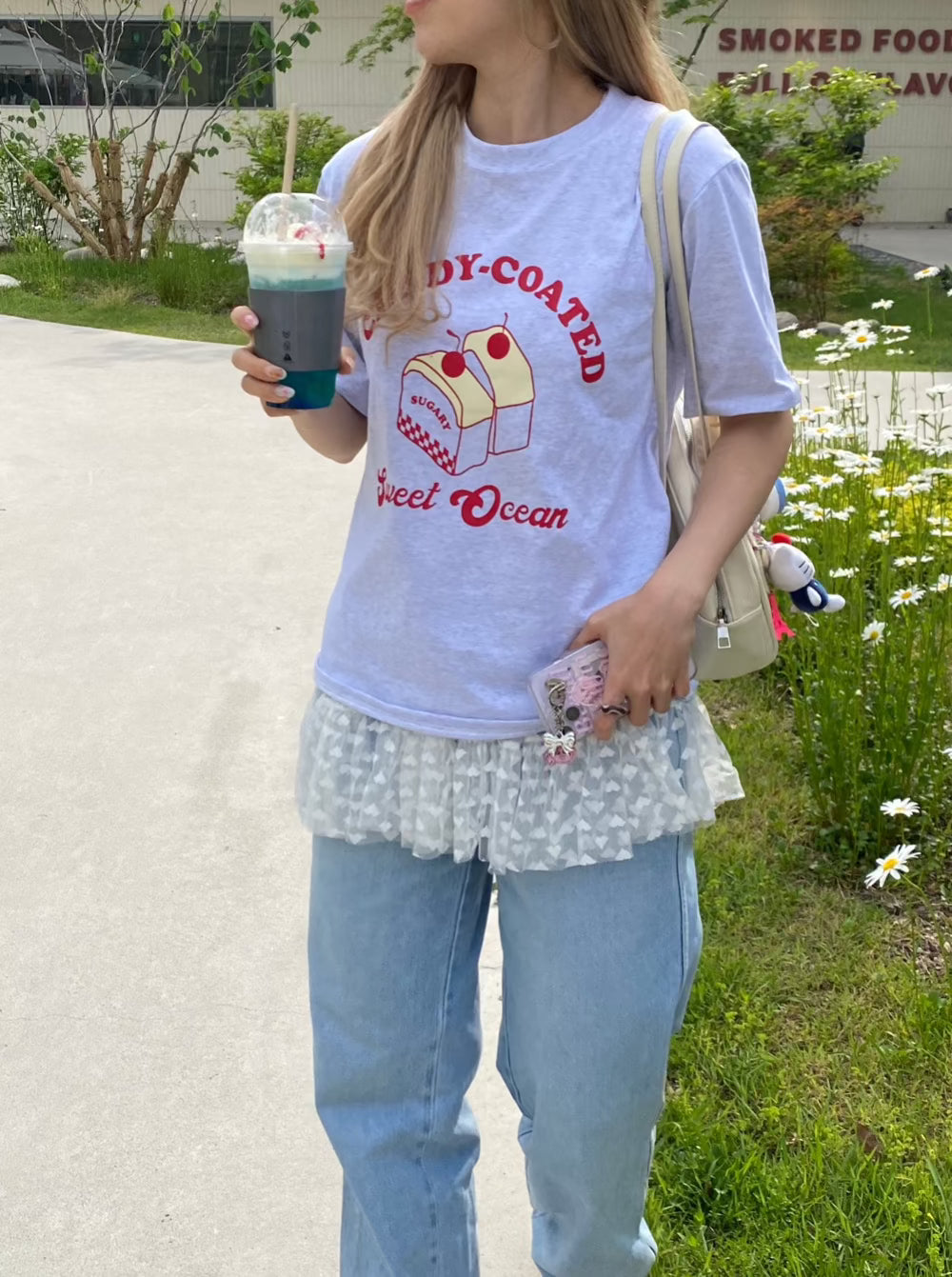 ＜SL2241659＞　candy cake tee