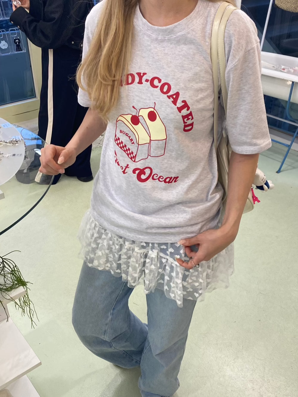 ＜SL2241659＞　candy cake tee