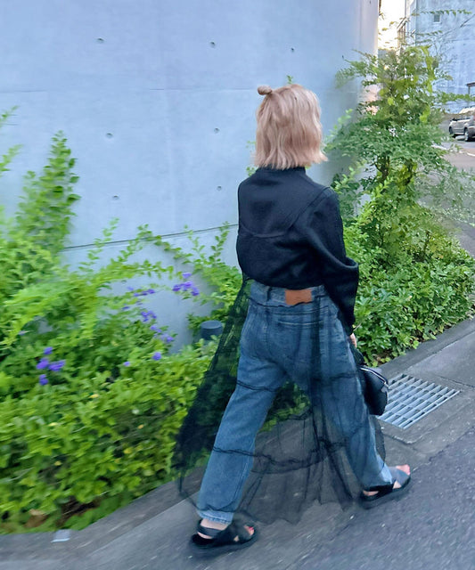 ＜IT2232404＞　フリルチュールキャミワンピース