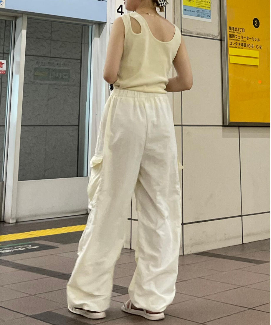＜IT2232417＞　メンズライクカーゴパンツ
