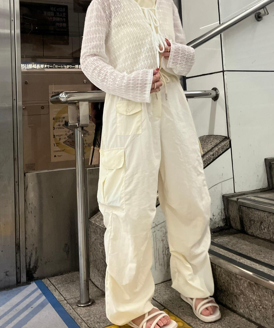 ＜IT2232417＞　メンズライクカーゴパンツ