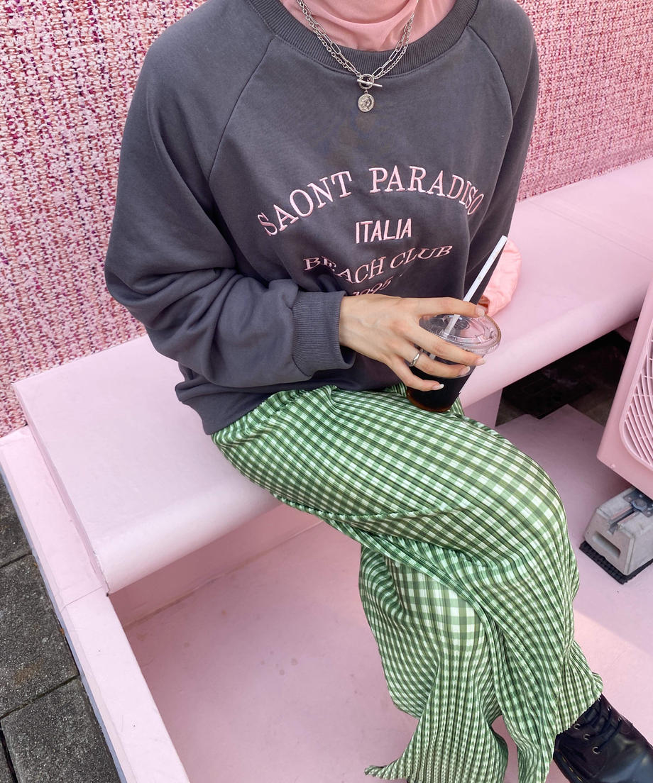 ＜SL2221655＞　チェックプリーツパンツ