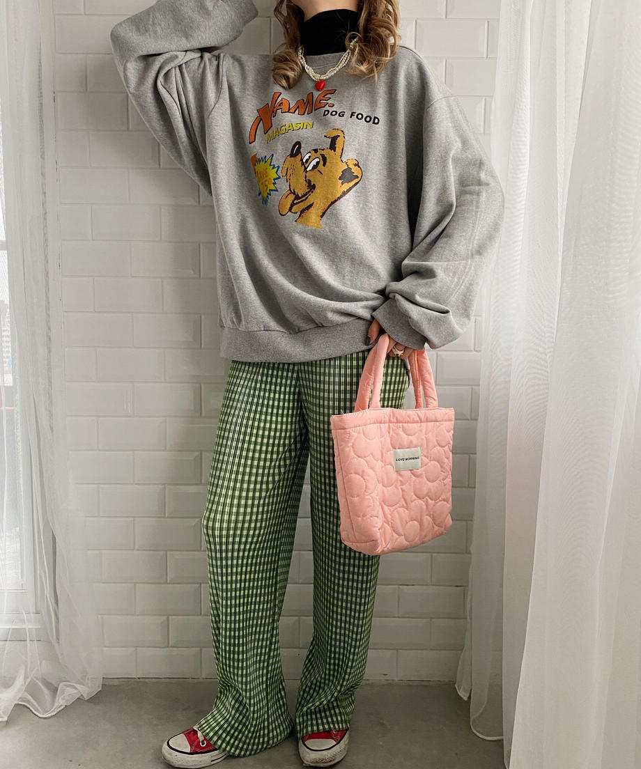 ＜SL2221655＞　チェックプリーツパンツ