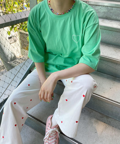 ＜SL2221712＞　ハートロゴTシャツ
