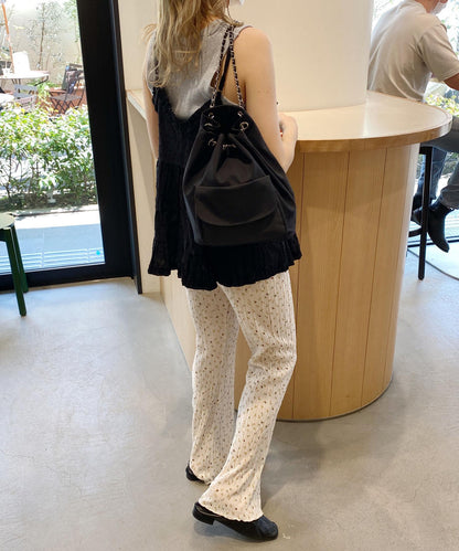 ＜SL2222747＞　小花柄プリーツパンツ