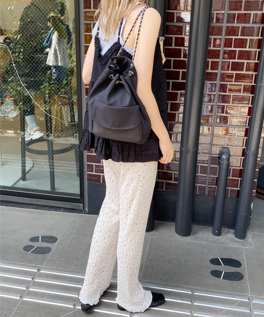 ＜SL2222747＞　小花柄プリーツパンツ