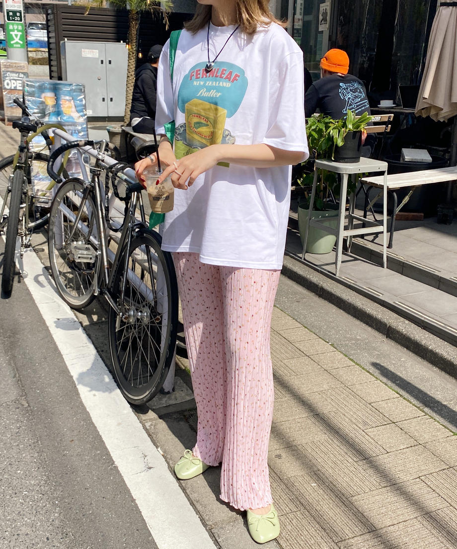 ＜SL2222747＞　小花柄プリーツパンツ