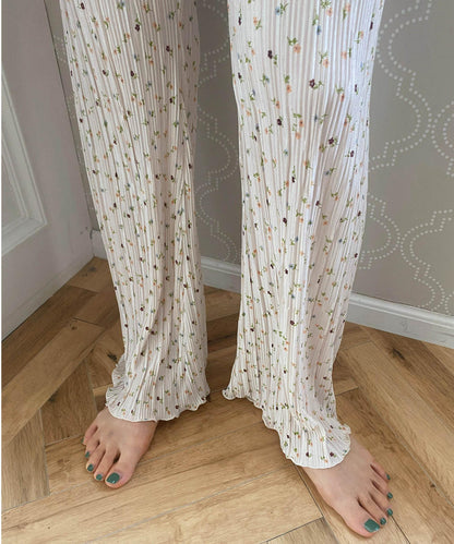 ＜SL2222747＞　小花柄プリーツパンツ
