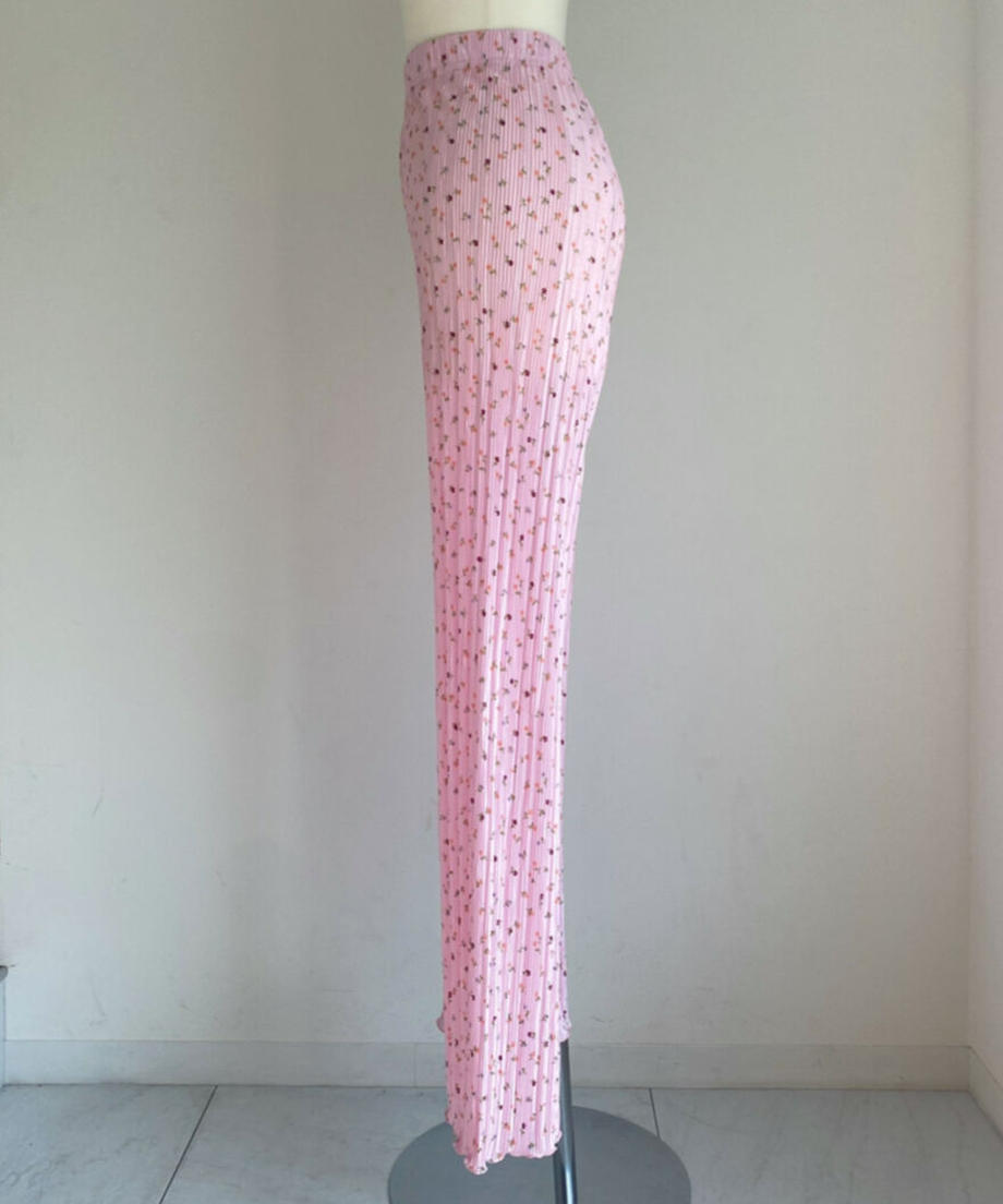 ＜SL2222747＞　小花柄プリーツパンツ