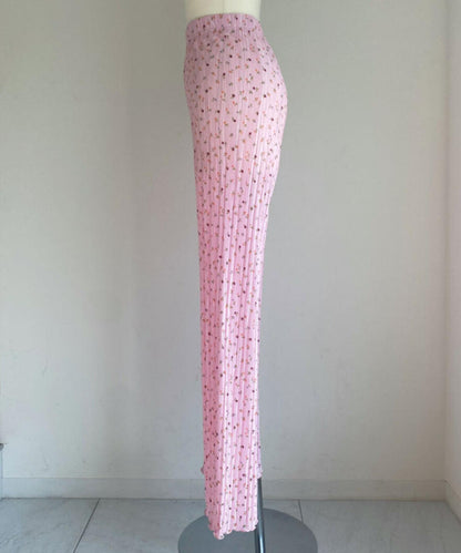 ＜SL2222747＞　小花柄プリーツパンツ