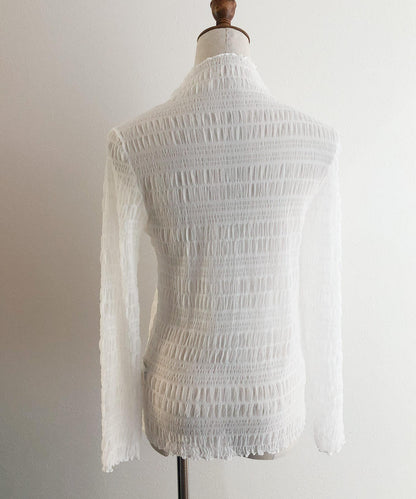 ＜SL2224608＞　メロウハイネックシャーリングシアーTOPS