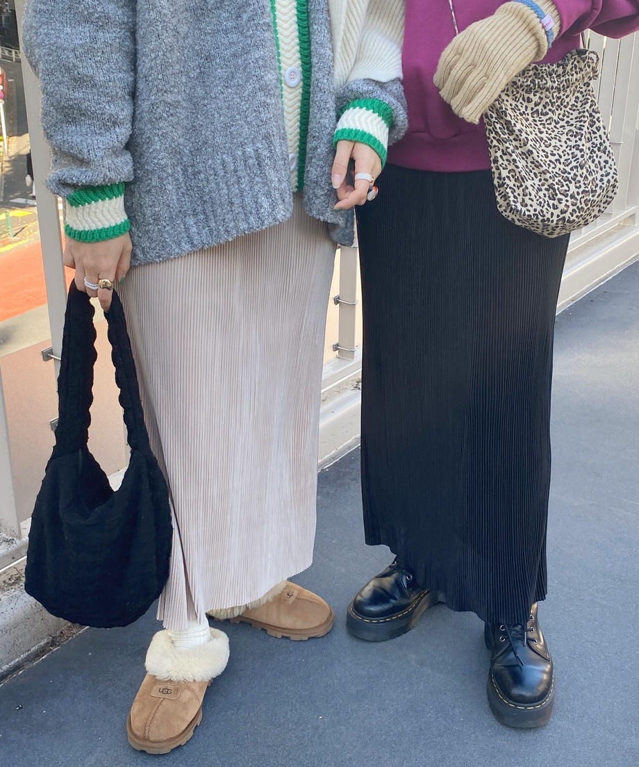＜SL2224636＞　プリーツロングナロースカート