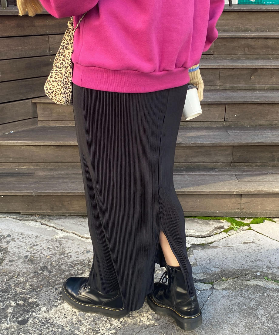 ＜SL2224636＞　プリーツロングナロースカート