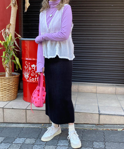 ＜SL2231601＞　カットコールナロースカート