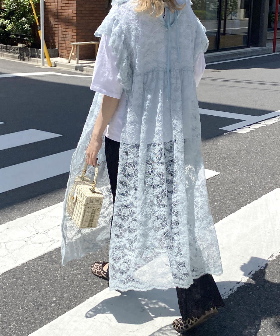 ＜SL2231627＞　フリルレイヤードレースワンピース