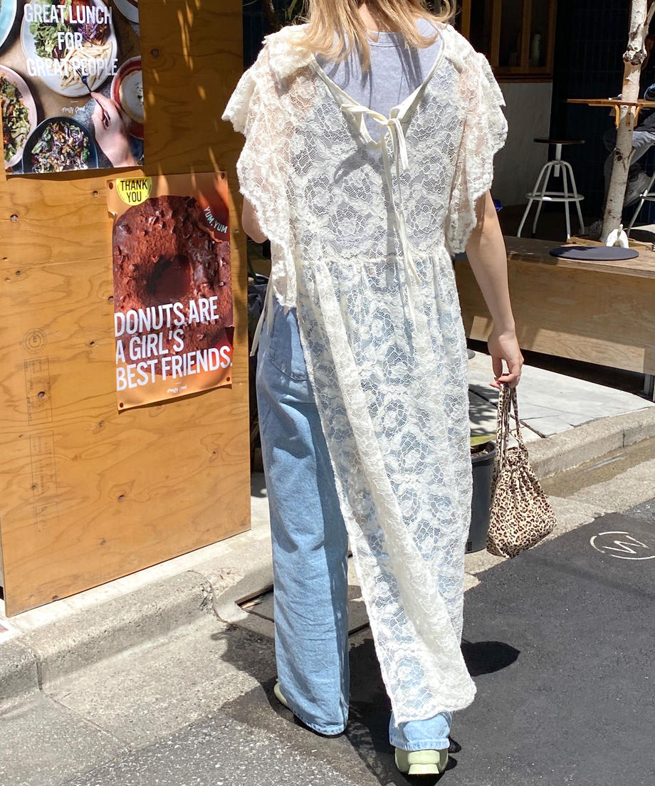 ＜SL2231627＞　フリルレイヤードレースワンピース