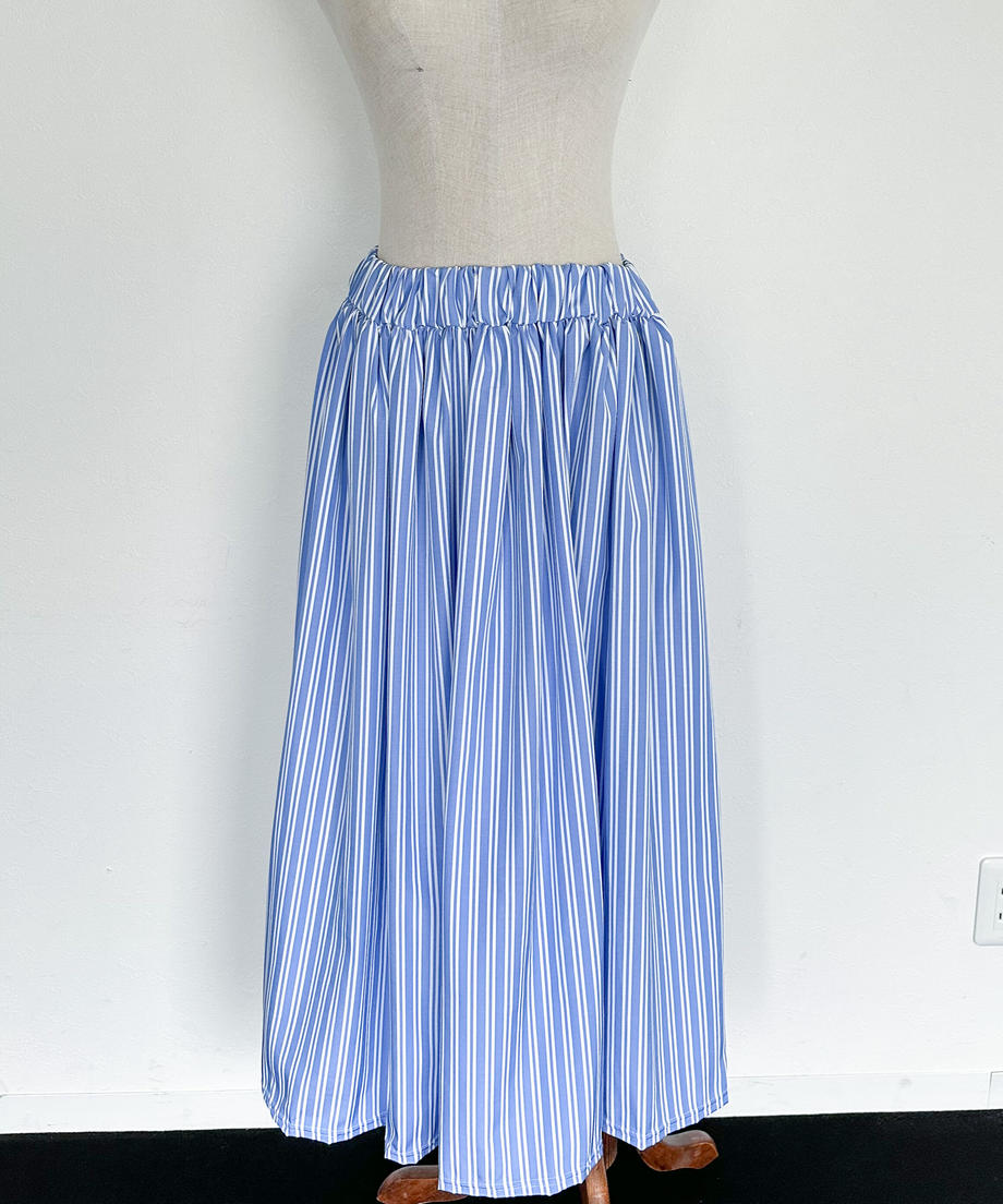 ＜SL2231691＞　stripe volume skirt