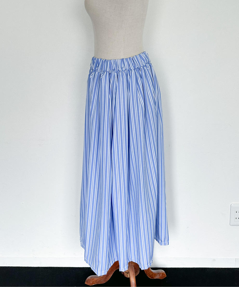 ＜SL2231691＞　stripe volume skirt