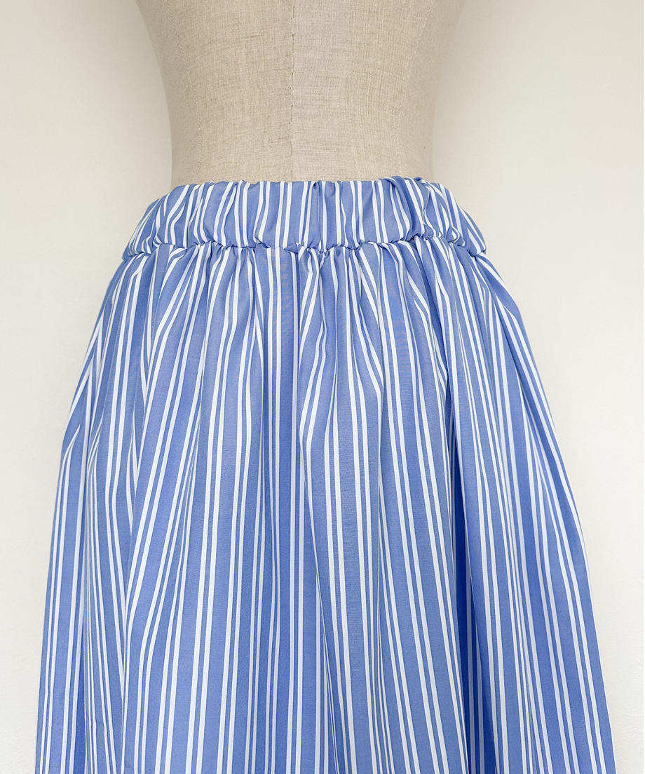 ＜SL2231691＞　stripe volume skirt