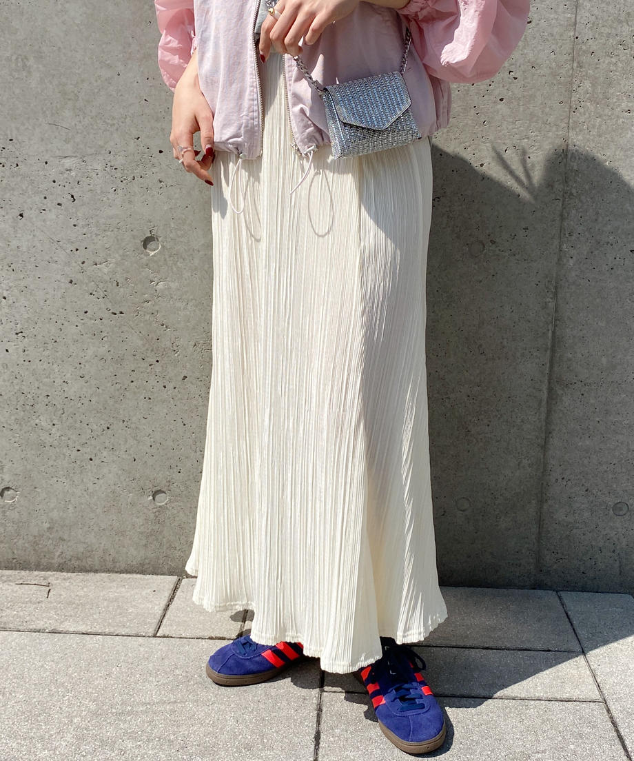 ※残りわずか! ＜SL2231699＞　pleats flare long skirt