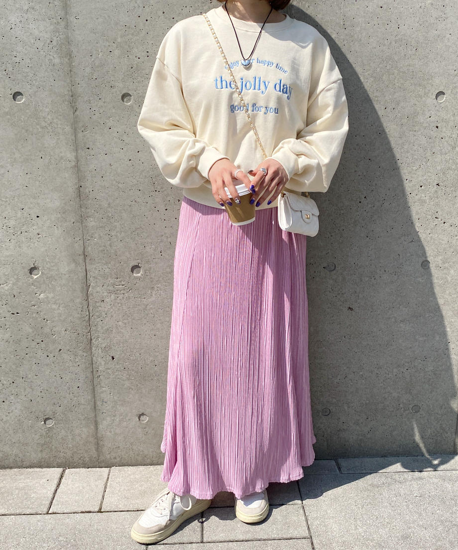 ※残りわずか! ＜SL2231699＞　pleats flare long skirt